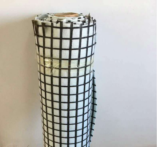 Fibra de vidro revestida com betume alterado Geogrid 110-600gsm 2