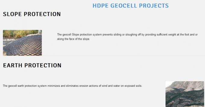 Geocélula Hdpe para controle de erosão e proteção de encostas 1