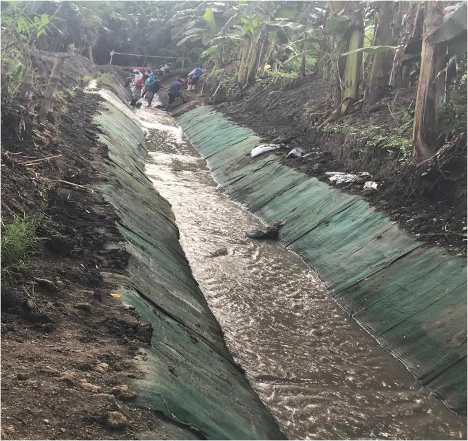 A manta de concreto PioneerTEX/pano de cimento/pano de esteira de concreto rolos GCCM para proteção de encostas e forro de valas 1